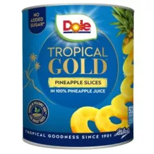 Ananas tranches 50-55 pieces 3L 3,005kg Dole