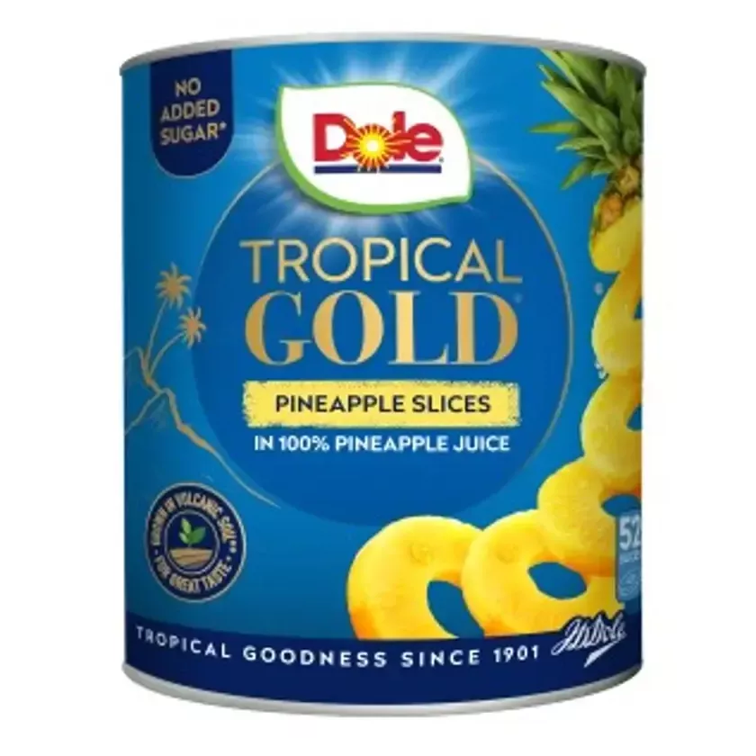 Ananas tranches 50-55 pieces 3L 3,005kg Dole