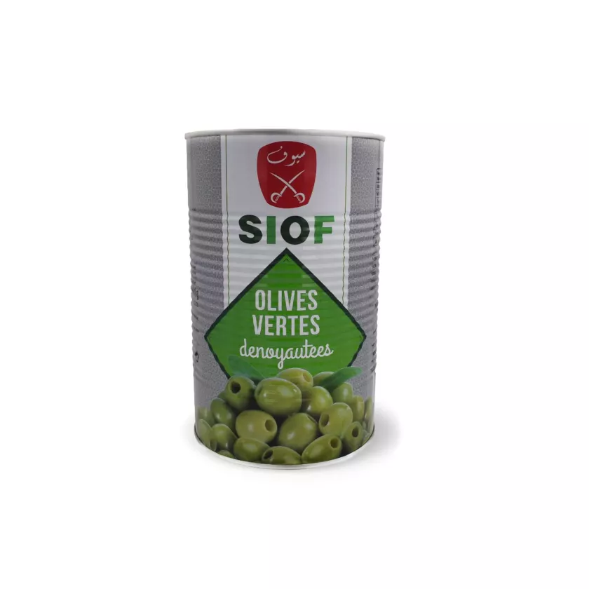 Olives vertes 30/33 - denoyautees Siof - 2kg poids egoutte