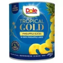 Ananas tranches 50-55 pieces 3L Dole (carton de 6 pièces)