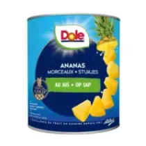 Ananas chunks morceaux 3L Dole (carton de 6 pièces)