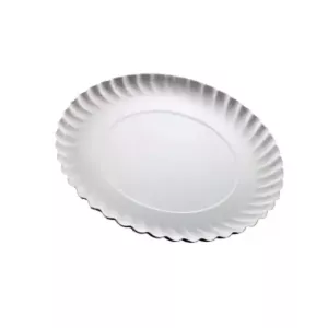 Karton bord 17cm rond wit (paquet de 250 pièces)