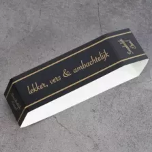 Banderole en Carton Noir 500x140x40mm Babushka (paquet de 100 pièces)