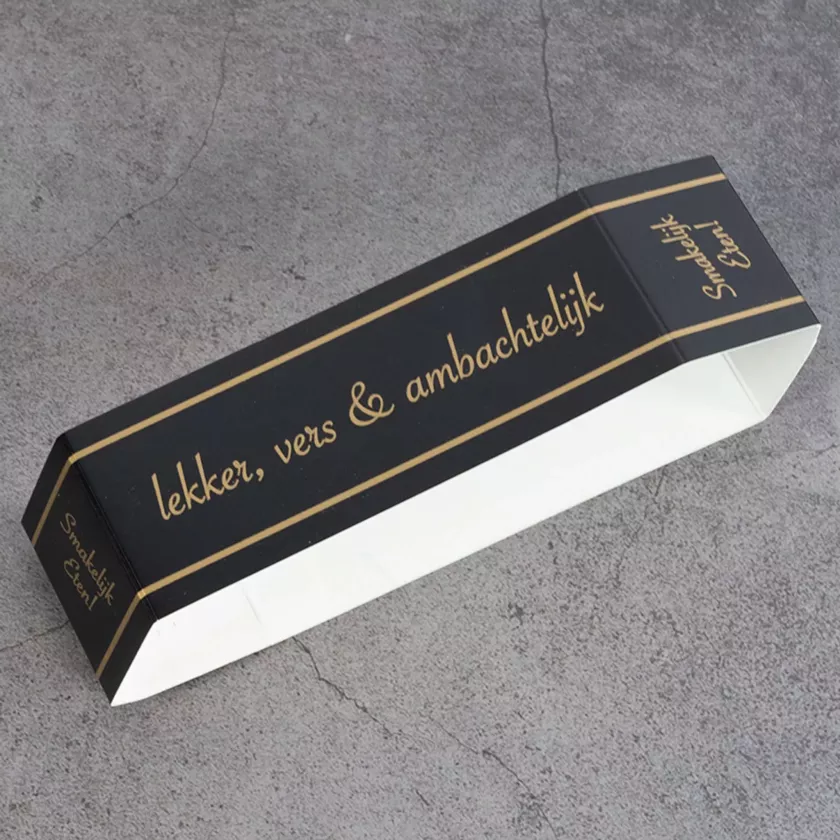 Banderole en Carton Noir 500x140x40mm Babushka (paquet de 100 pièces)