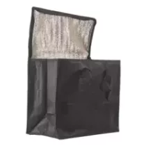 PP sac isotherme tisse noir 360x300+200mm (carton de 50 pièces)