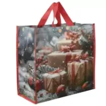 Sac PP tisse Noel Hiver 440x400+200mm (carton de 125 pièces)