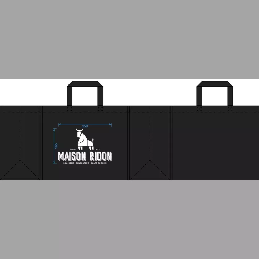 Sac PP tisse imprime 420x350+190mm - Dumortier Ridon (carton de 125 pièces)