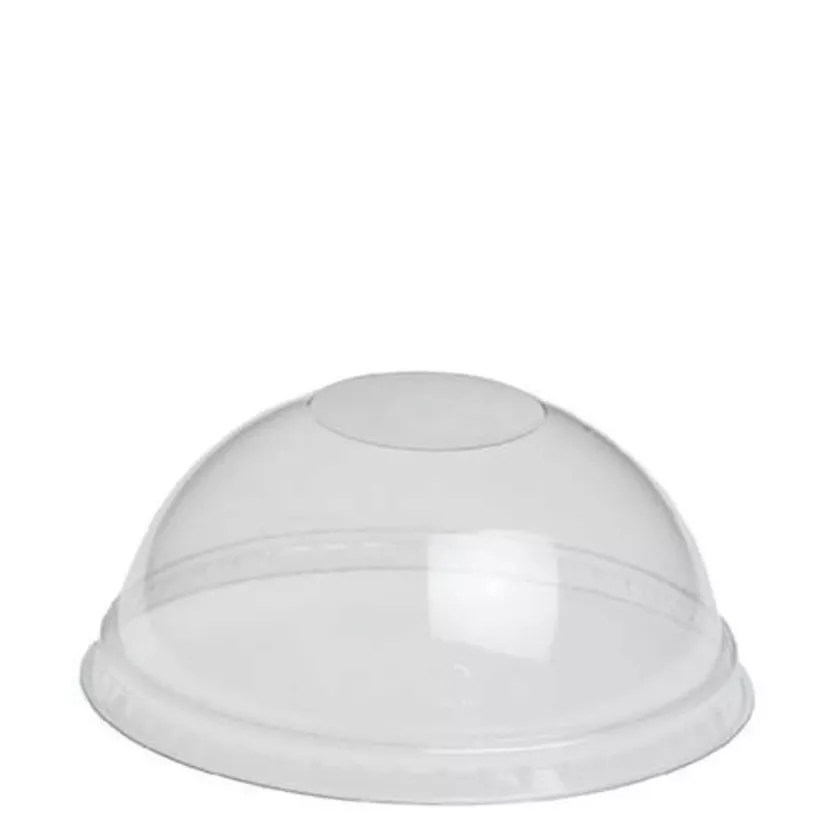 PET couvercle dome transparent pour PET cup diametre 92,7mm (carton de 1 000 pièces)