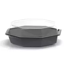 Octaviewbox froid gris 230x230x80mm Duni 211939 (carton de 180 pièces)