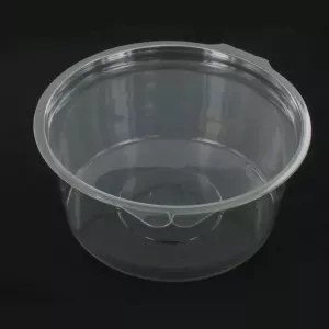 RPET ravier rond 750ml couv. a charniere d150x65mm Olipack (carton de 200 pièces)