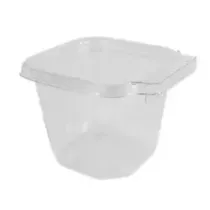 APET ravier 200ml 88x83x67mm Transp. cachete Safe-T strip (carton de 600 pièces)