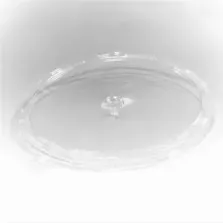 APET couvercle ravier rond 5 comp. d220x20mm plat (carton de 210 pièces)