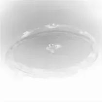 APET couvercle ravier rond 5 comp. d220x20mm plat (carton de 210 pièces)