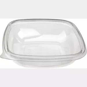 PET square bowl 250ml 125x125x37mm transp (carton de 500 pièces)