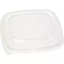 Couvercle PET square bowl 125x125mm transp (carton de 500 pièces)