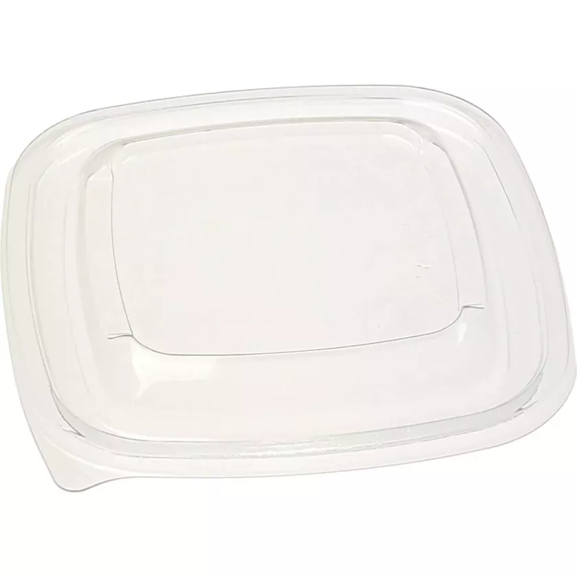 Couvercle PET square bowl 125x125mm transp (carton de 500 pièces)