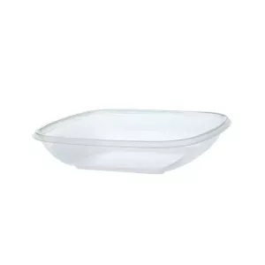 PET square bowl 750ml 192x192x44mm transp (carton de 300 pièces)