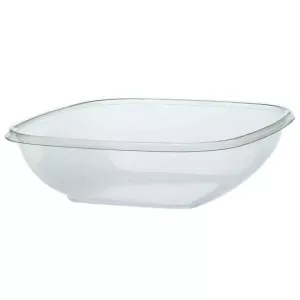PET square bowl 1000ml 192x192x50cm transp (carton de 300 pièces)