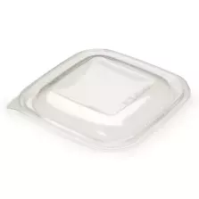 Couvercle PET square bowl 193x193x21mm transp dome (carton de 300 pièces)