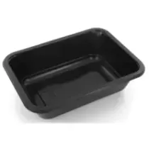 PP tray 187x137x50mm noir 2187-1F - F (carton de 640 pièces)