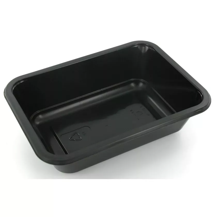 PP tray 187x137x50mm noir 2187-1F - F (carton de 640 pièces)