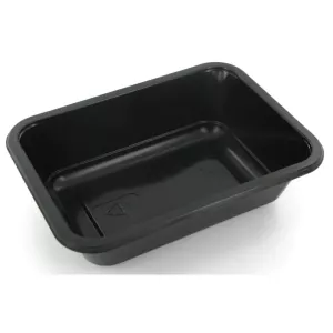 PP tray 187x137x50mm noir 2187-1F - F (carton de 640 pièces)