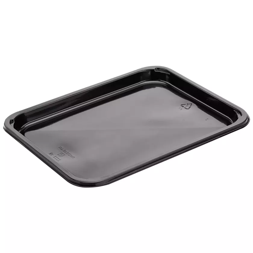 PP tray 227x178x15mm noir 1COMP 2227-1R - F (carton de 384 pièces)