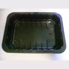 PP tray 187x137x37mm noir E - rw - vb Par 1120