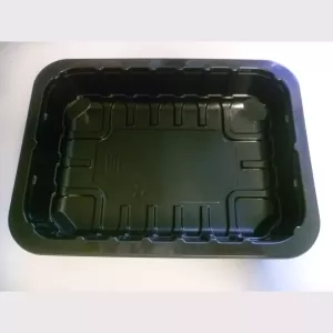 PP tray 187x137x37mm noir E - rw - vb Par 1120