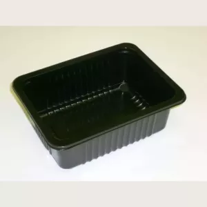 PP tray 187x137x63mm noir E - rw - vb par 1072