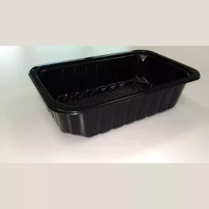 PP tray 230x145x80mm noir E - cr - rl + f.buvard noir (carton de 592 pièces)