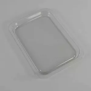 RPET tray 227x178x15mm transp denester (carton de 816 pièces)