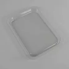 RPET tray 227x178x18mm transp (carton de 816 pièces)