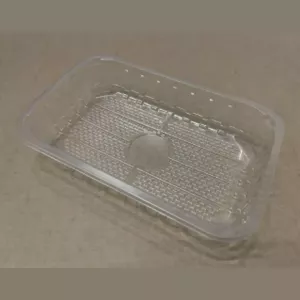 RPET/PE tray 230x145x36mm transp fond SAM (lot de 4 104 pièces)