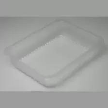PP tray 227x178x50mm transp cr - fl (carton de 360 pièces)