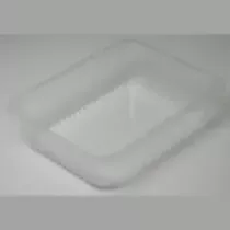 PP tray 227x178x60mm transp cr - fl (carton de 324 pièces)