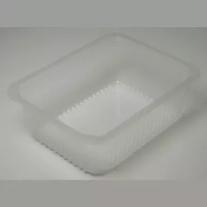 PP tray 227x178x80mm transp cr - fl (carton de 324 pièces)