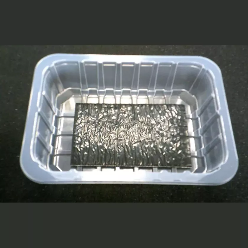 PP tray 187x137x37mm transp E- legere- cr- fl+ f.buv noir (carton de 1 120 pièces)