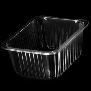 PP tray 187x137x90mm transp E - cr - fl (carton de 960 pièces)
