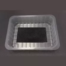 PP tray 227x178x40mm transp E - legere- cr- fl+ f.buv noir (carton de 540 pièces)