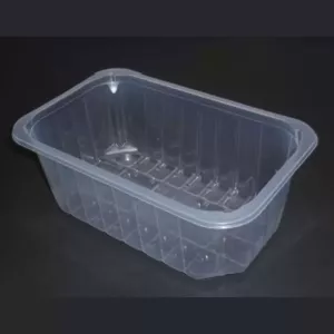 PP tray 230x145x90mm transp E - cr - fr (carton de 592 pièces)