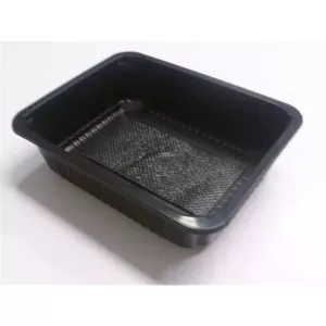 PP tray 227x178x50mm noir E - rw - vb + buvard noir (lot de 432 pièces)