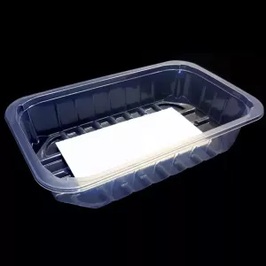 PP tray 230x145x40mm transp E- legere- cr- r+ f.buv noir (carton de 672 pièces)