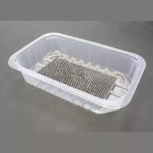 PP tray 230x145x60mm transp E - rw - rb + buvard noir (lot de 640 pièces)