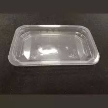 PP/PE tray 230x145x30mm transp E - cr - fl (carton de 704 pièces)