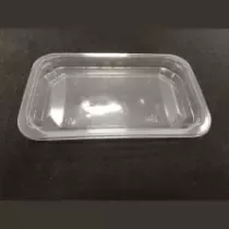 PP/PE tray 230x145x30mm transp E - cr - fl (carton de 704 pièces)