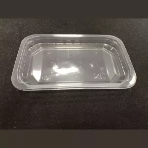 PP/PE tray 230x145x30mm transp E - cr - fl (carton de 704 pièces)