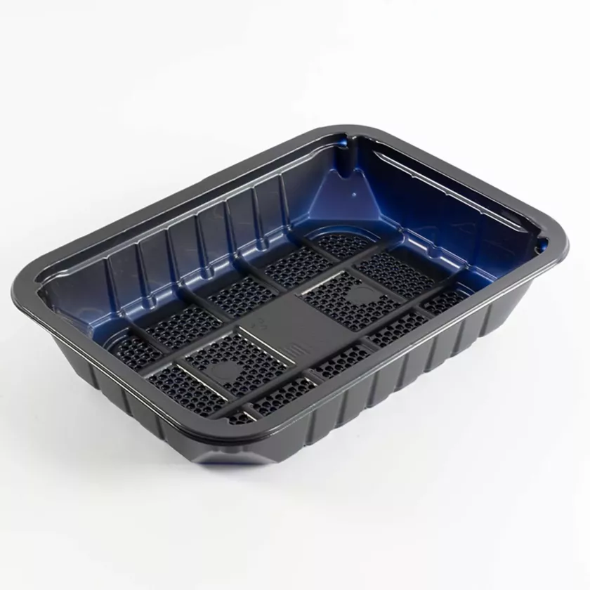 PP ravier 250x180x45mm NIR 1COMP - Guelt (carton de 420 pièces)