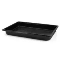 PP 1/1 GN H60 10L noir 530x325x60mm M (carton de 48 pièces)