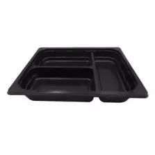 PP 1/2 GN H50 3COMP noir 325x265x50mm M (carton de 100 pièces)